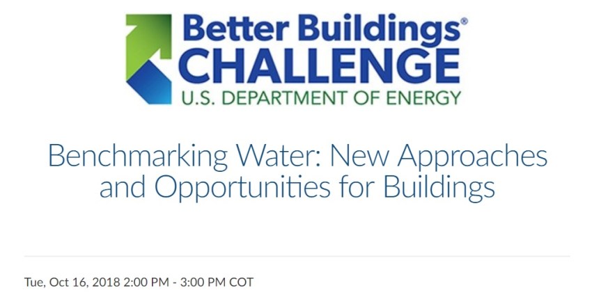 Webinar: Benchmarking Water – New Approaches and Opportunities for&nbsp;Buildings