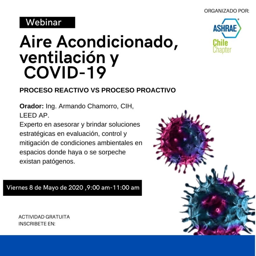Webinar: COVID-19 Aire Acondicionado y&nbsp;Ventilación