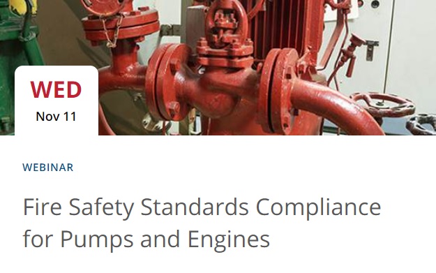 Webinar: Cumplimiento de estándares de seguridad contraincendio para bombas y&nbsp;motores