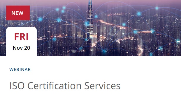 Webinar: UL – Servicios de Certificación&nbsp;ISO