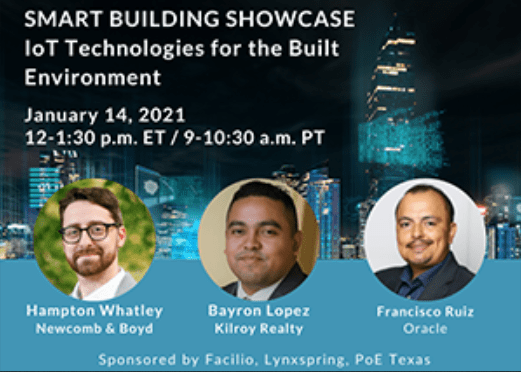 Webinar: Tecnologías de IoT para el entorno del&nbsp;edificio