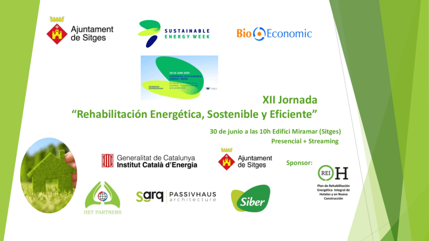 Webinar: XII Jornada – Rehabilitación Energética, Sostenible y&nbsp;Eficiente