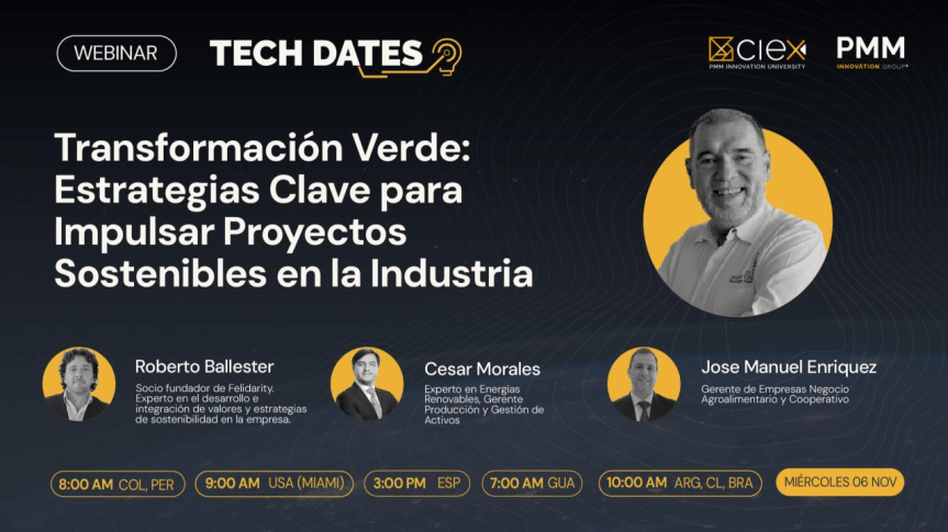 Webinar: Transformación Verde – Estrategias Clave para Impulsar Proyectos&nbsp;Sostenibles