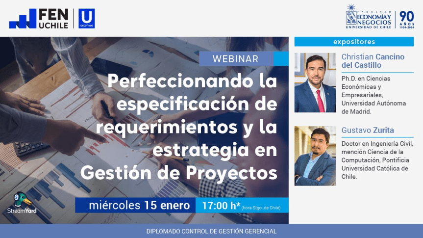Webinar: Perfeccionando la especificación de requerimientos y la estrategia en Gestión de&nbsp;Proyectos