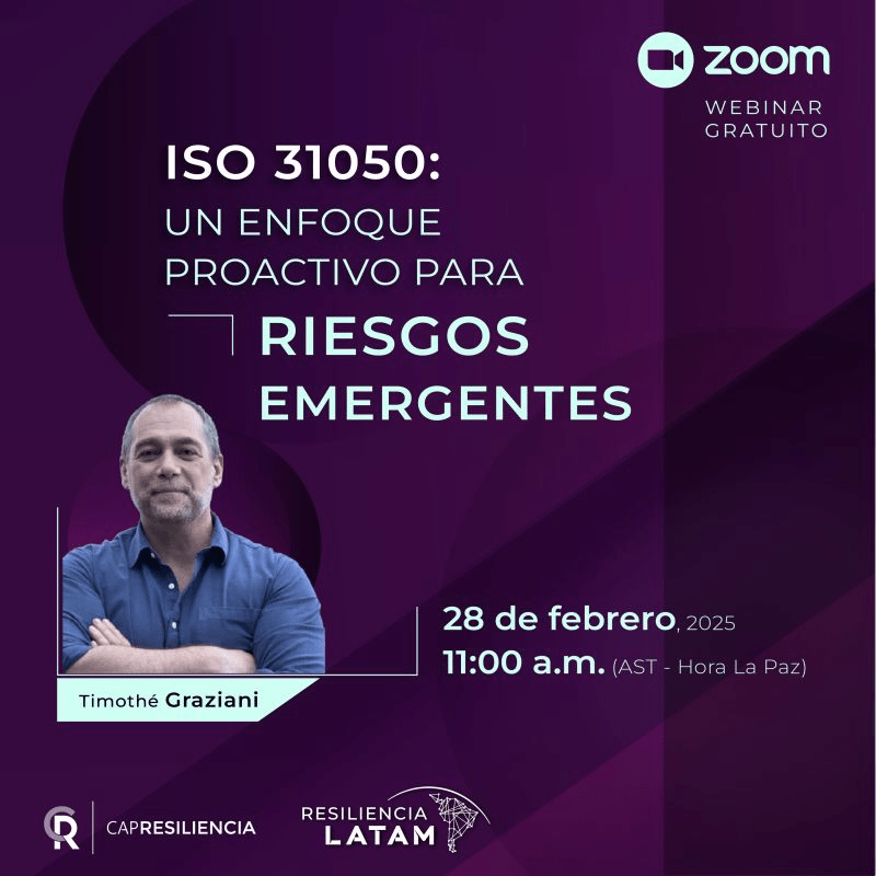 Webinar: ISO 31050 – Un enfoque proactivo para riesgos&nbsp;emergentes
